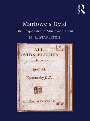 cover image of Marlowe's Ovid